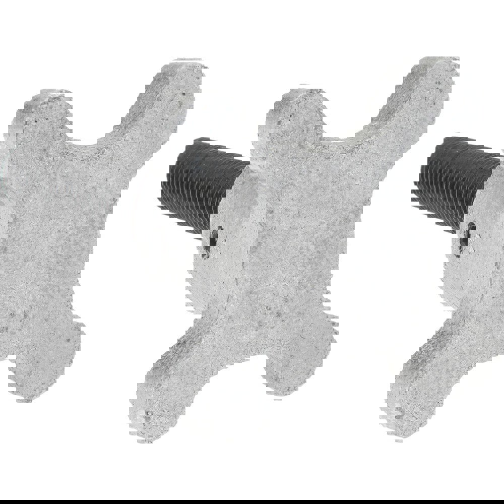 C-12L14 Steel Thumb Screw: 1/2-13, Lobed Head